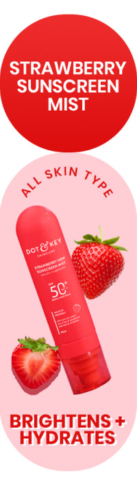 Strawberry Sunscreen Face Mist In-Vivo Tested SPF 50+ PA+++