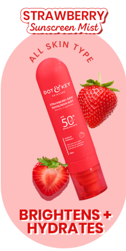 Strawberry Sunscreen Face Mist In-Vivo Tested SPF 50+ PA+++