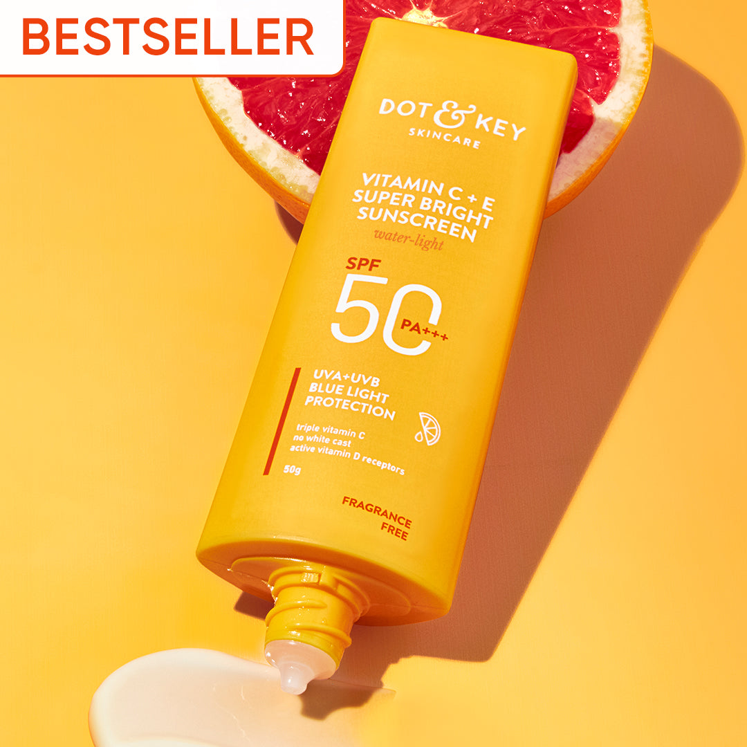 

SPF 50 Sunscreen with Vitamin C + E for Total Sun Protection