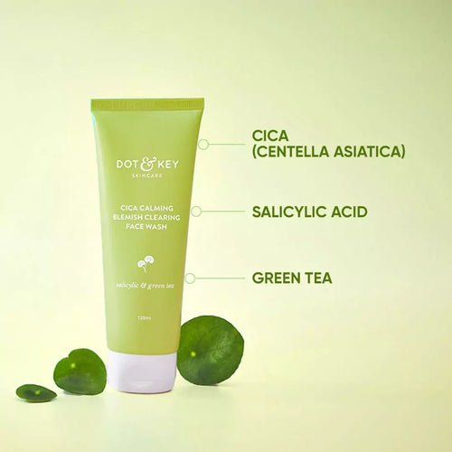 Cica 2 Salicylic Face wash for Oily Acne Prone Skin Dot Key